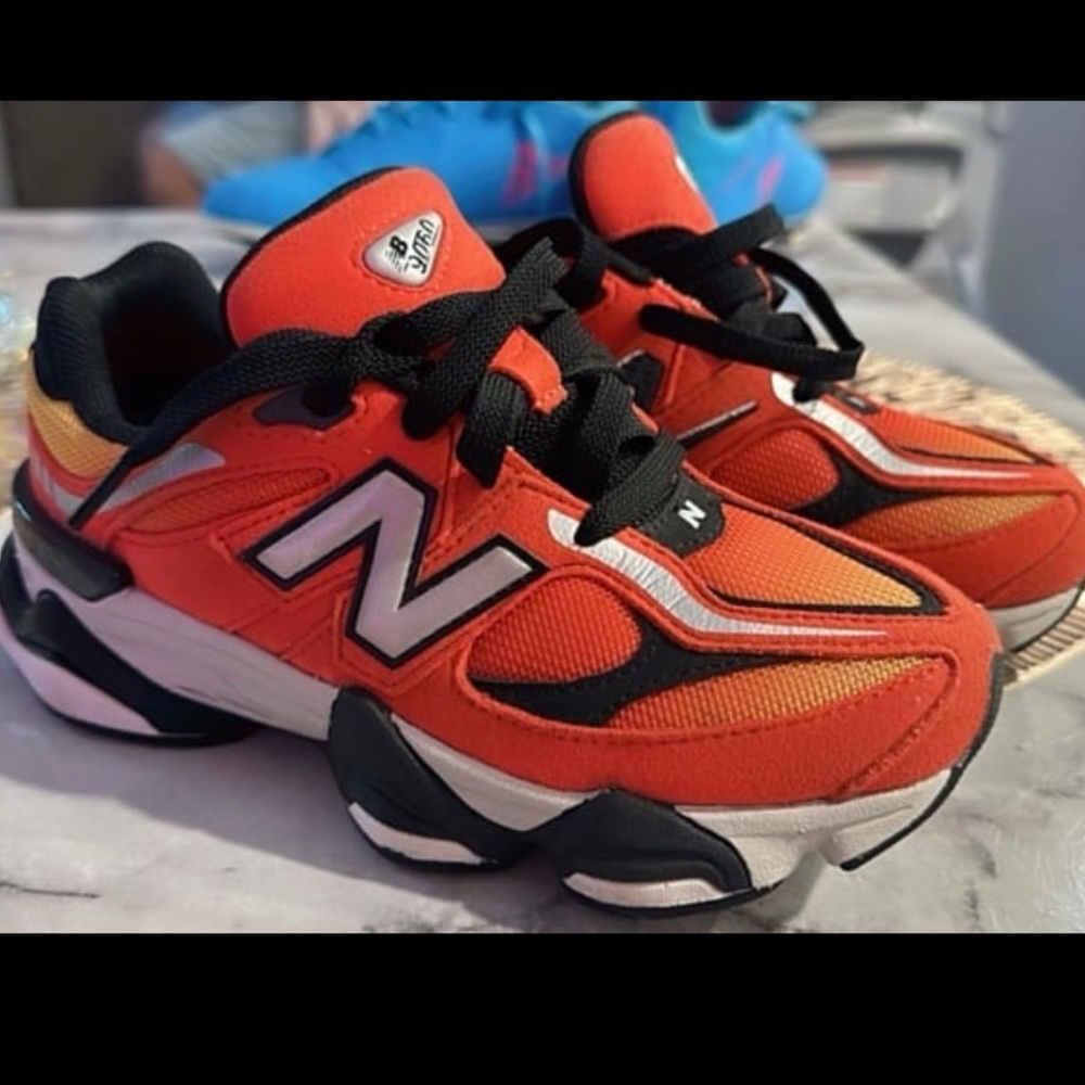 New Balance Kids' Vibrant Red and Black Sneakers